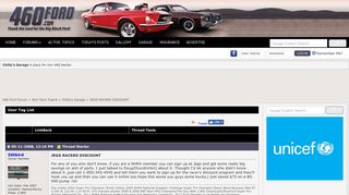 JEGS RACERS DISCOUNT - 460 Ford Forum