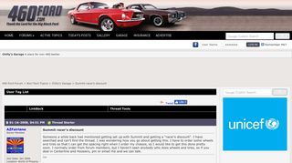 Summit racer's discount - 460 Ford Forum