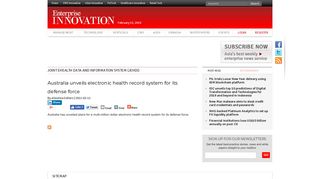 Joint eHealth Data and Information System (JeHDI) | Enterprise ...