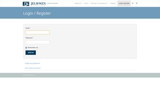 Login / Register - Jeldwen