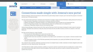 Connections made simple with jemena new portal - Jemena