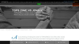 Compare TOPS ONE to Jenark - TOPS Software
