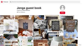 Jenga guest book - Pinterest