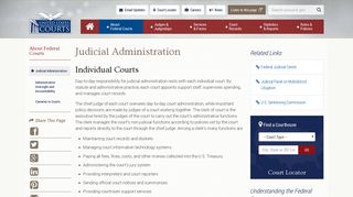 Judicial Administration | United States Courts