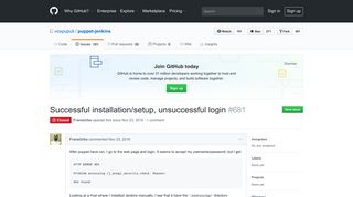 Successful installation/setup, unsuccessful login · Issue #681 ... - GitHub