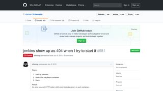 jenkins show up as 404 when I try to start it · Issue #581 · docker ...