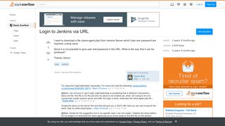 Login to Jenkins via URL - Stack Overflow