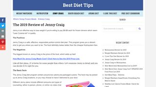 Jenny Craig Review for 2019 | Best Diet Tips