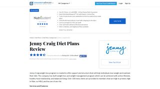 2019 Jenny Craig Reviews: Diet Plans - ConsumersAdvocate.org