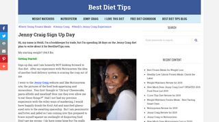 Jenny Craig Sign Up Day | Best Diet Tips