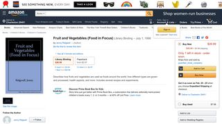 Fruit and Vegetables (Food in Focus): Jenny Ridgwell - Amazon.com