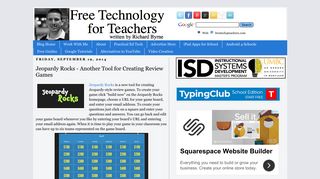 Free Technology for Teachers: Jeopardy Rocks - Another Tool for ...