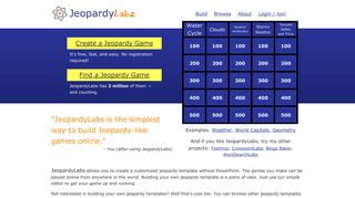 JeopardyLabs - Online Jeopardy Template