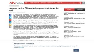 Jeppesen online CFI renewal program a cut above the rest | Business ...