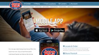 Mobile App for iOS and Android - Jersey Mike's Subs