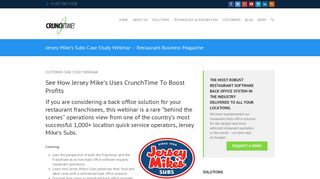Case Study Webinar Jersey Mike's Subs | CrunchTime