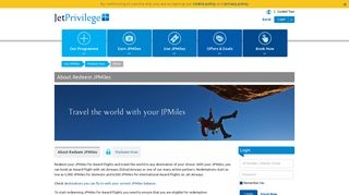 Redeem JPMiles | JetPrivilege