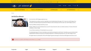 Jet Airways India | User Registration Personal Info