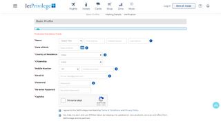 Register and Enrol for JetPrivilege Membership | JetPrivilege