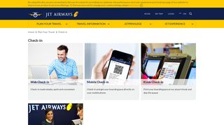 Web Check In and Other Check In Options | Check In with Jet Airways