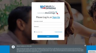 Miles for Opinions - Login