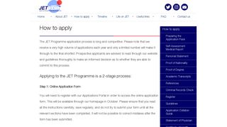 How to apply - JET Programme UK