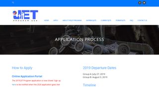 Application « JET Program USA
