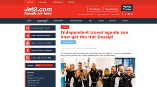 Independent travel agents can now get the Hot Gossip! | Jet2.com