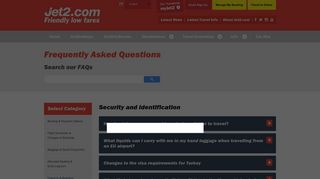Check-In, Security & Identification | Jet2.com