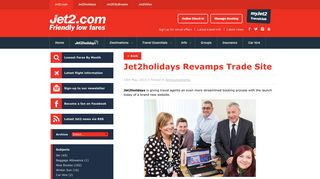Jet2holidays Revamps Trade Site | Jet2.com
