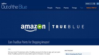 Earn TrueBlue Points For Shopping Amazon! – Out of ... - JetBlue blog