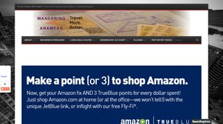 Thus ends the great Amazon/JetBlue TrueBlue partnership ...