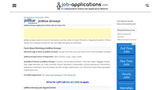 JetBlue Application Online - Jobs & Employment Form