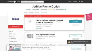 JetBlue Coupons & February 2019 Promo Codes - CouponCabin