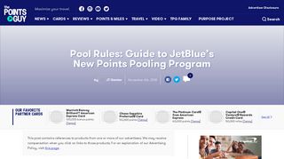 Pool Rules: A Guide to JetBlue's New Points Pooling Program