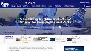 Maximizing TrueBlue and JetBlue Mosaic for Flights and Perks