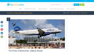 The Perks of Being Elite: JetBlue Mosaic | Too Many Miles