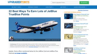 22 Best Ways to Earn Lots of JetBlue TrueBlue Points [2019]