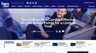 JetBlue Plus Card Offering 60k Bonus Points for Limited Time