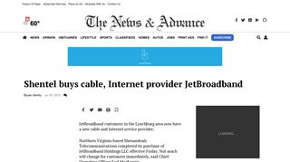 Shentel buys cable, Internet provider JetBroadband | From the ...