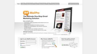 JetMail Pro - The Ultimate One-Stop Email Marketing Solution - Home