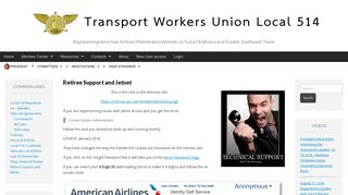 Retiree Support and Jetnet – Transport Workers Union Local 514