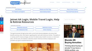 Jetnet AA Login, Mobile Travel Login, Help & Retiree Resources ...