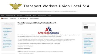 Vendor for Employment & Salary Verification for AMR – Transport ...