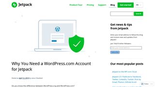 Why You Need a WordPress.com Account for Jetpack