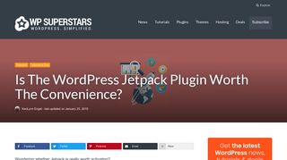 Is The WordPress Jetpack Plugin Worth The Convenience? | WP ...
