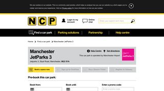 Manchester Airport Jetparks 3 | Pre-book today - NCP