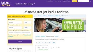 Manchester Jet Parks reviews - Holiday Extras