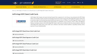 JetPrivilege HDFC Bank Credit Cards - Co-Brand Card Partner of ...