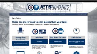 Earn Points | Jets Rewards